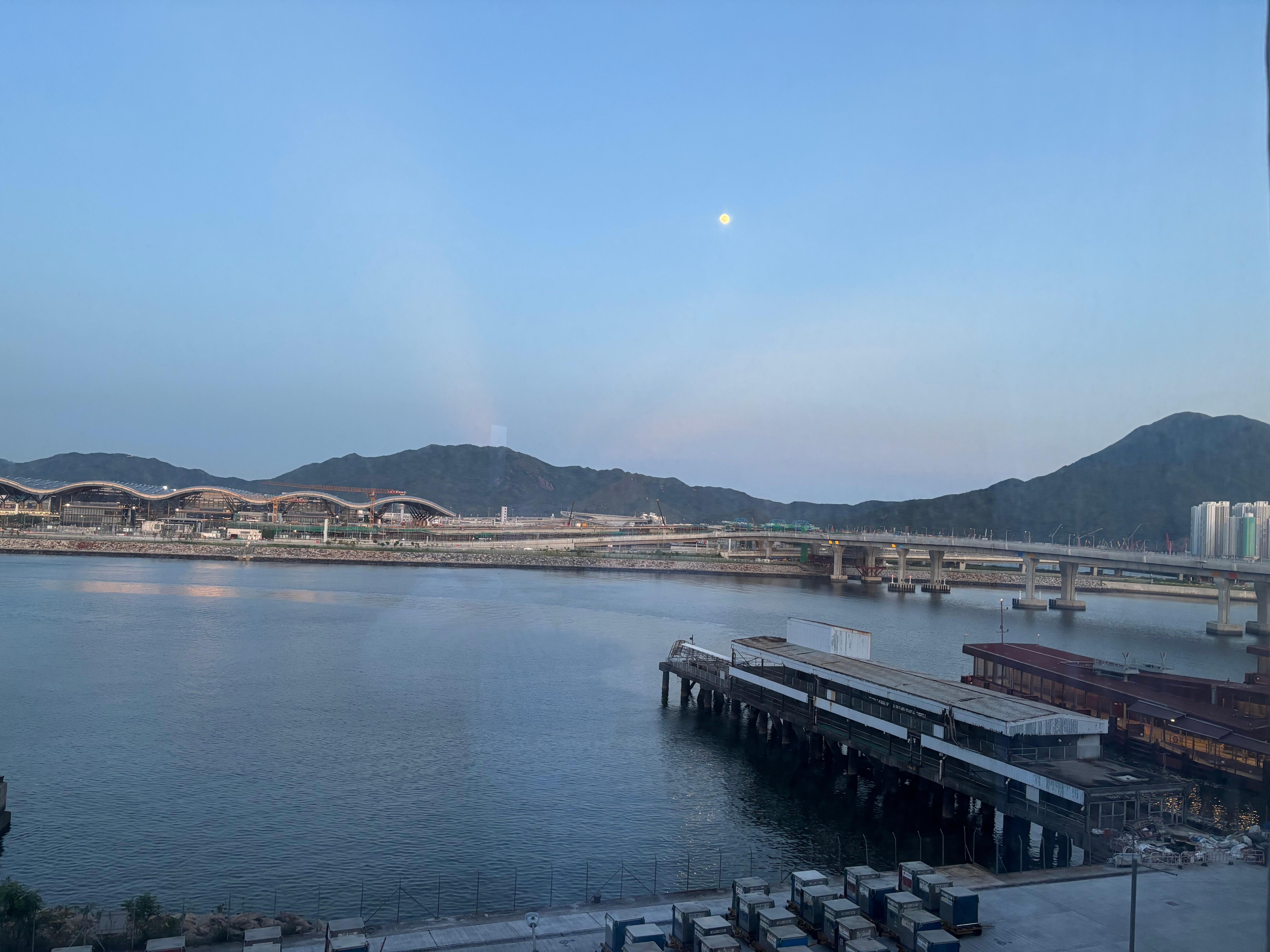 Full moon view from my hotel window