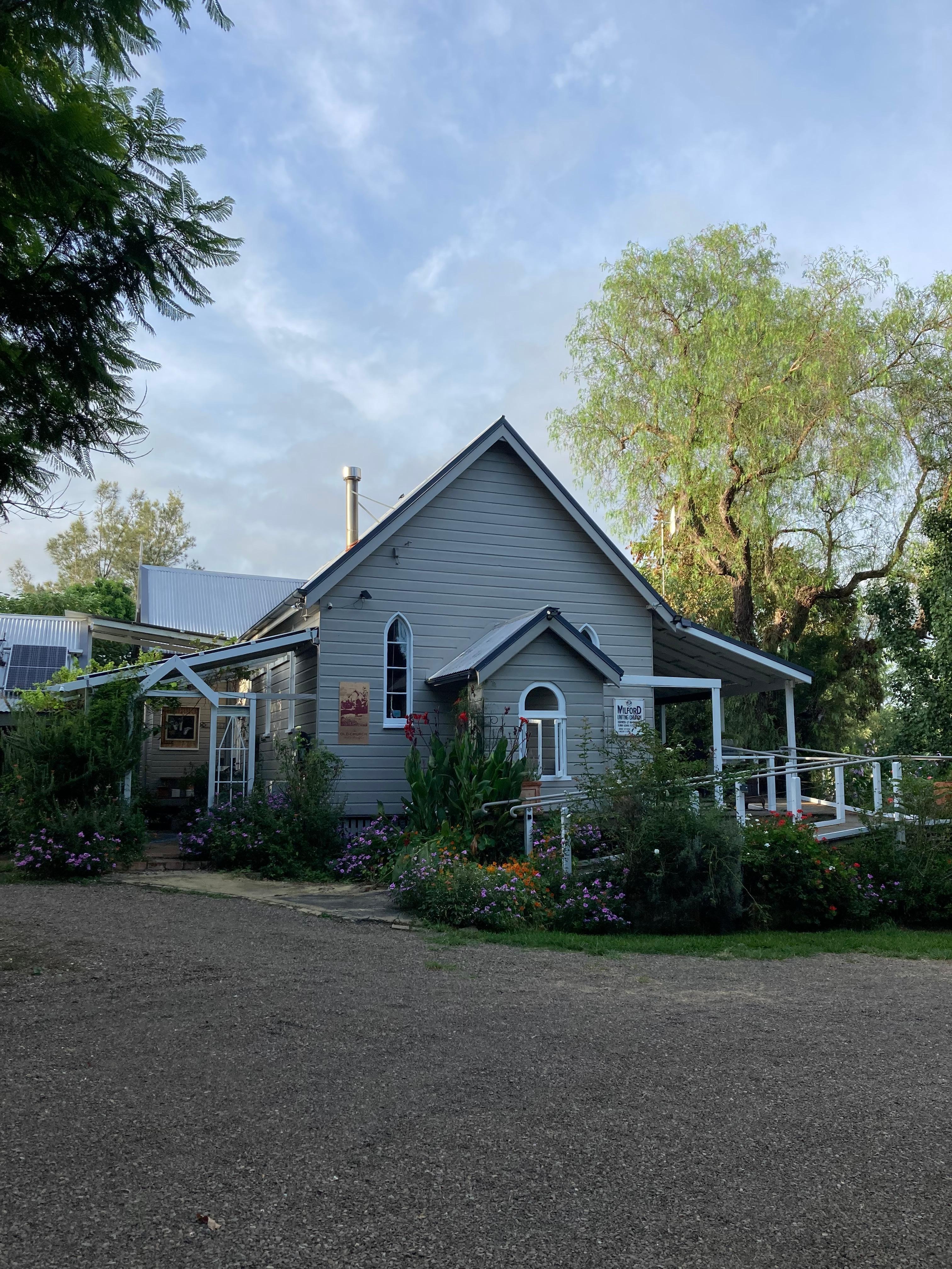 The exterior of the old church. Lots of history