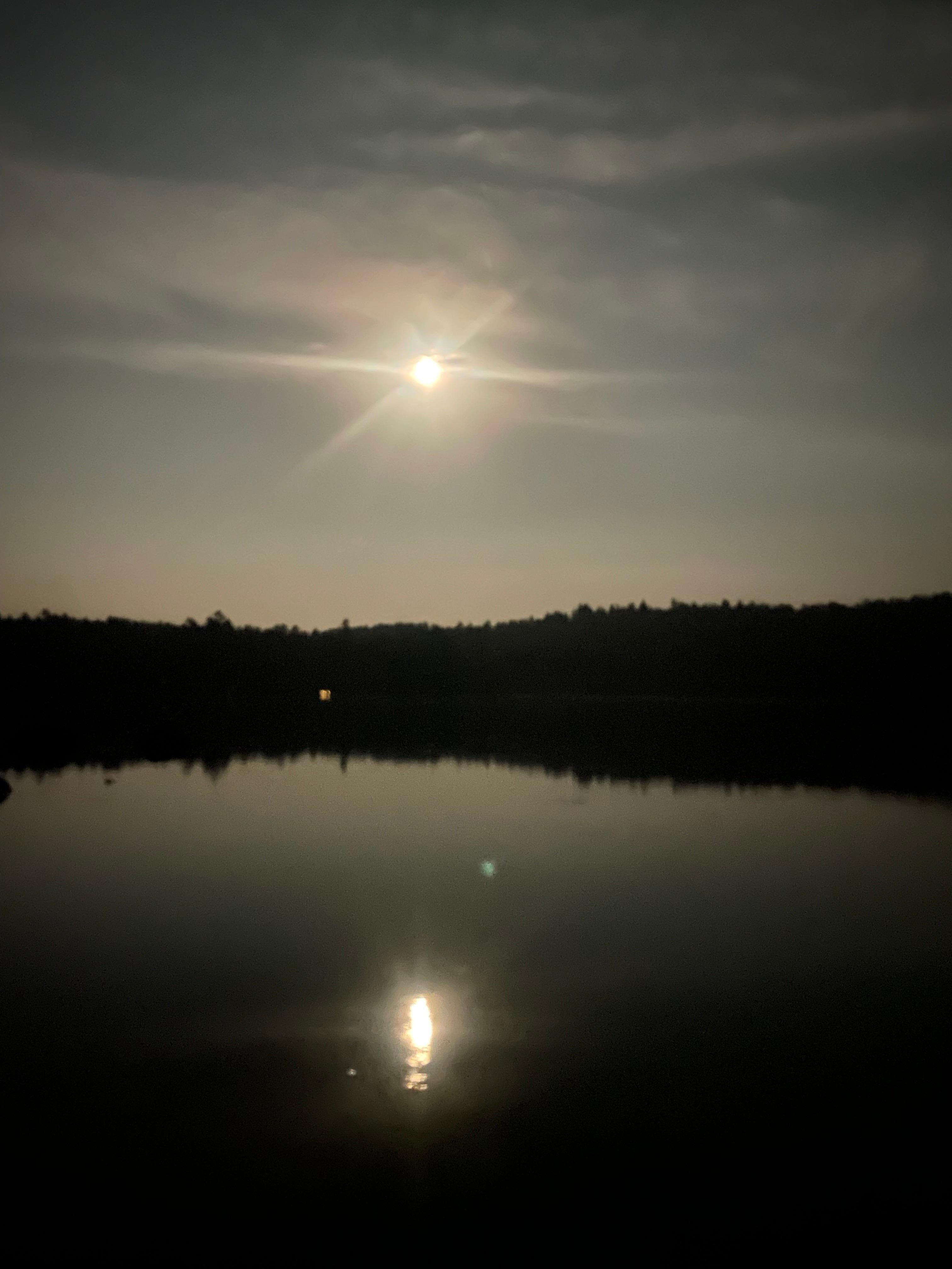 Moonlight on the lake 