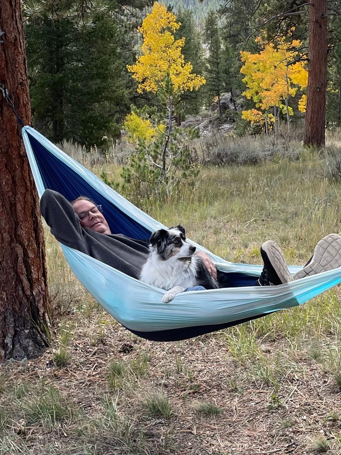 Hammock included on the property. Very comfy. 