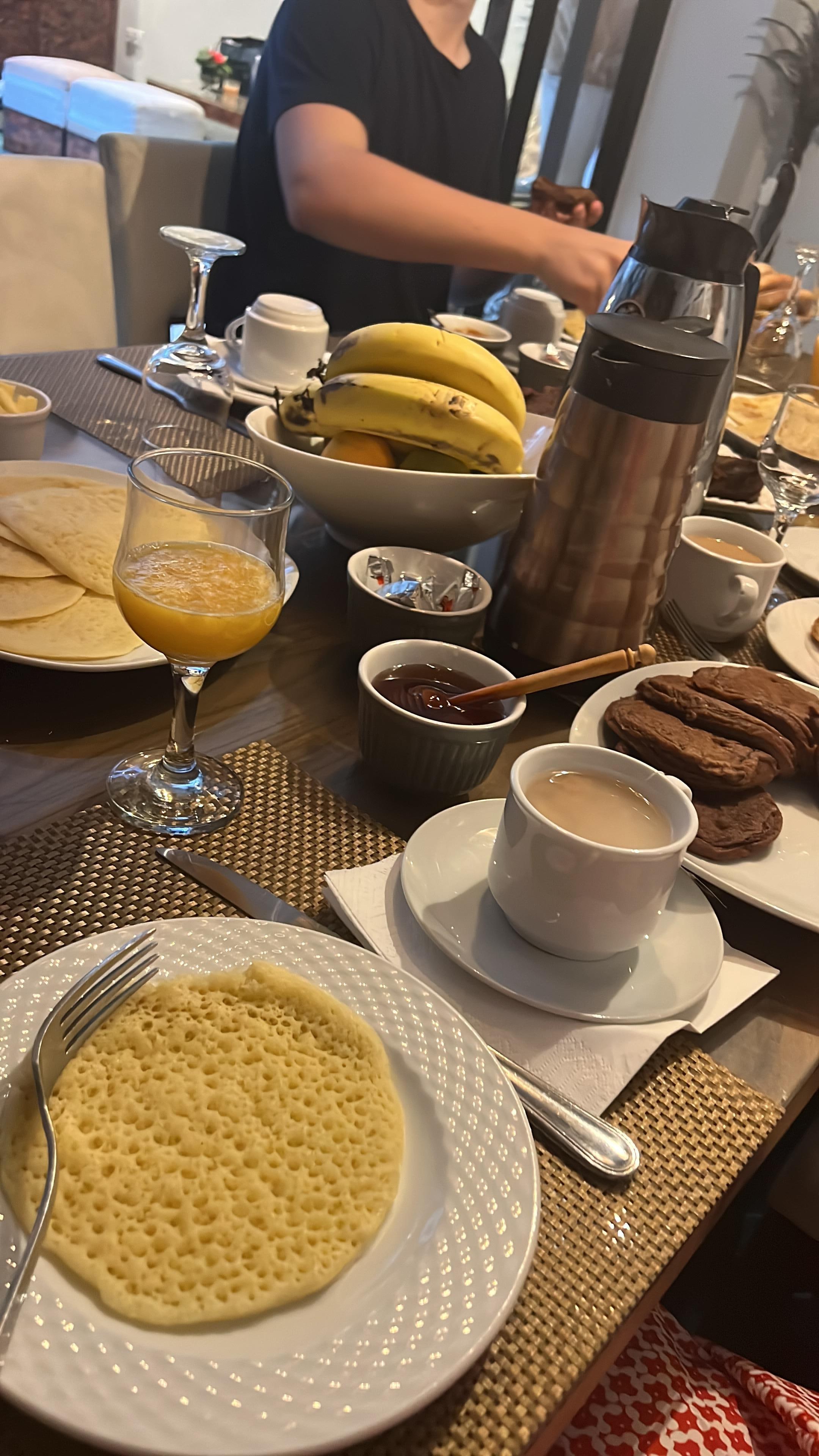 Breakfast served in the house