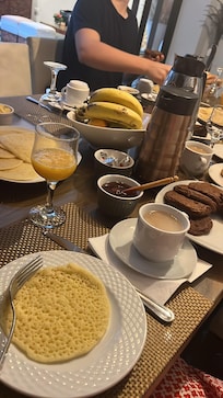 Breakfast served in the house