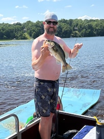 Big bass off the sandbar