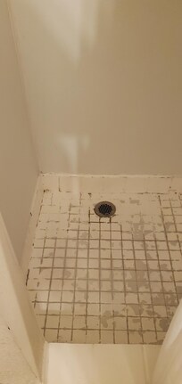 Needs the whole shower pan replaced.