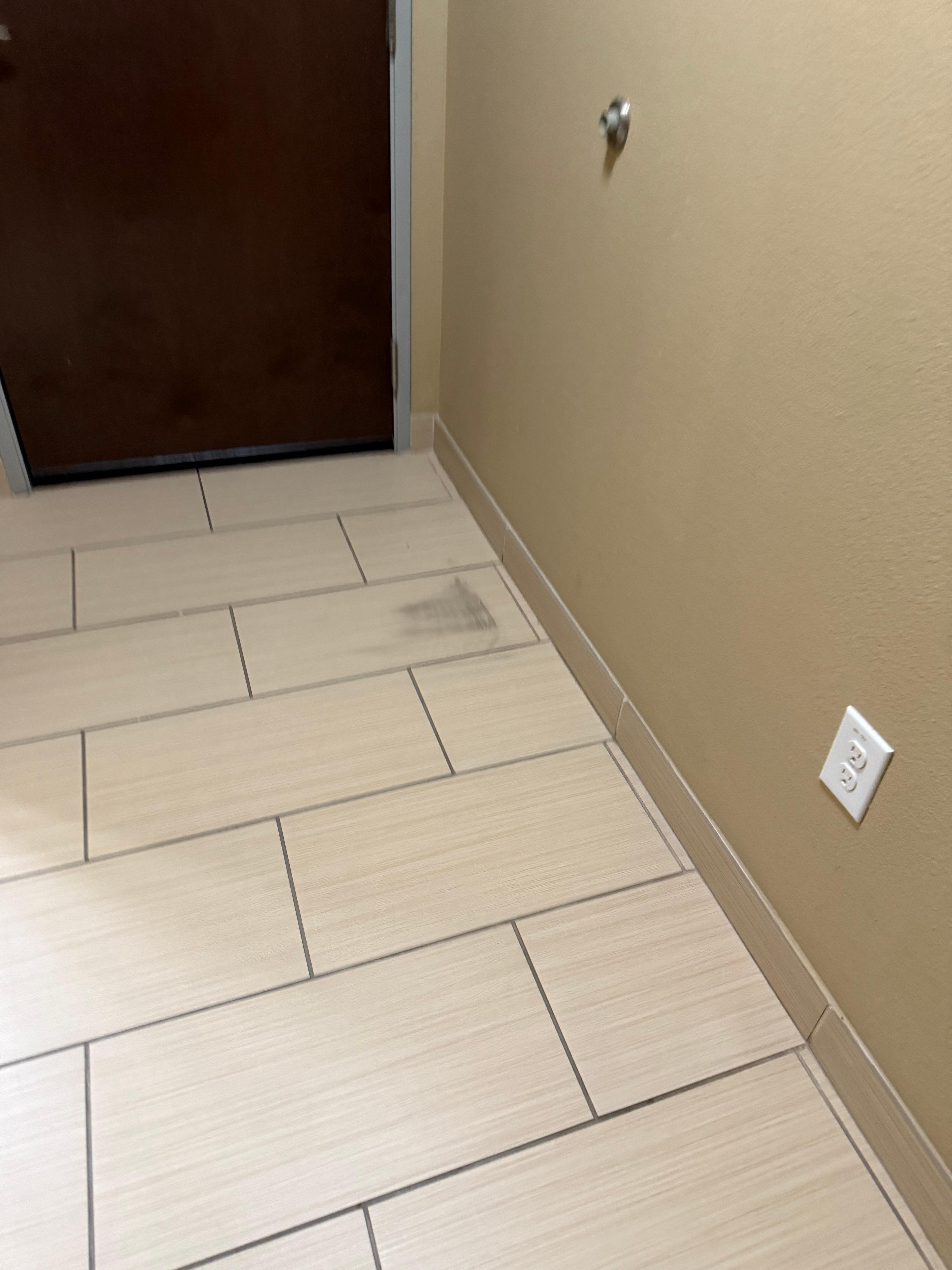 Stains on floor 