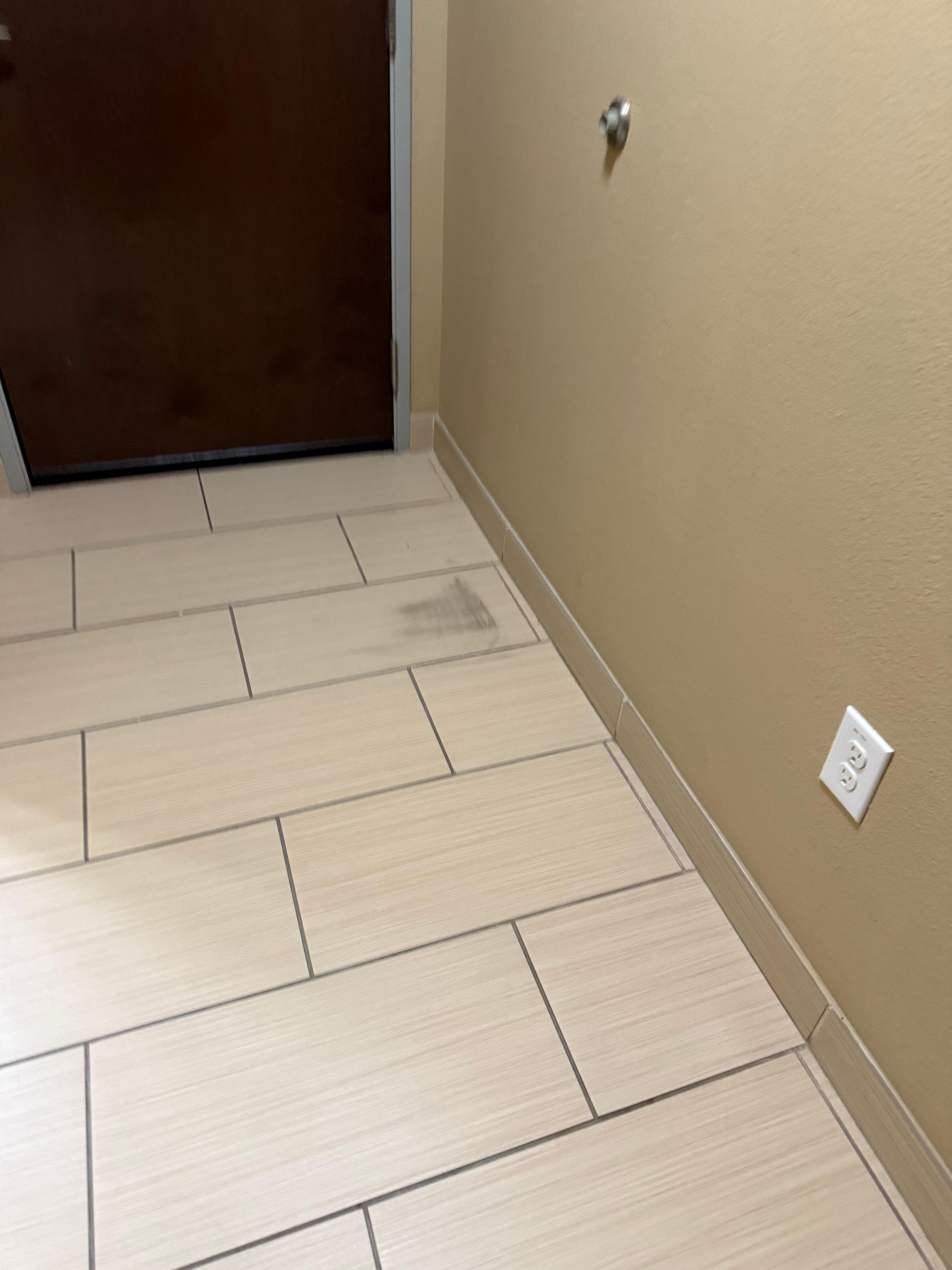 Stains on floor 