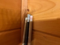 Pool sticks. No tip