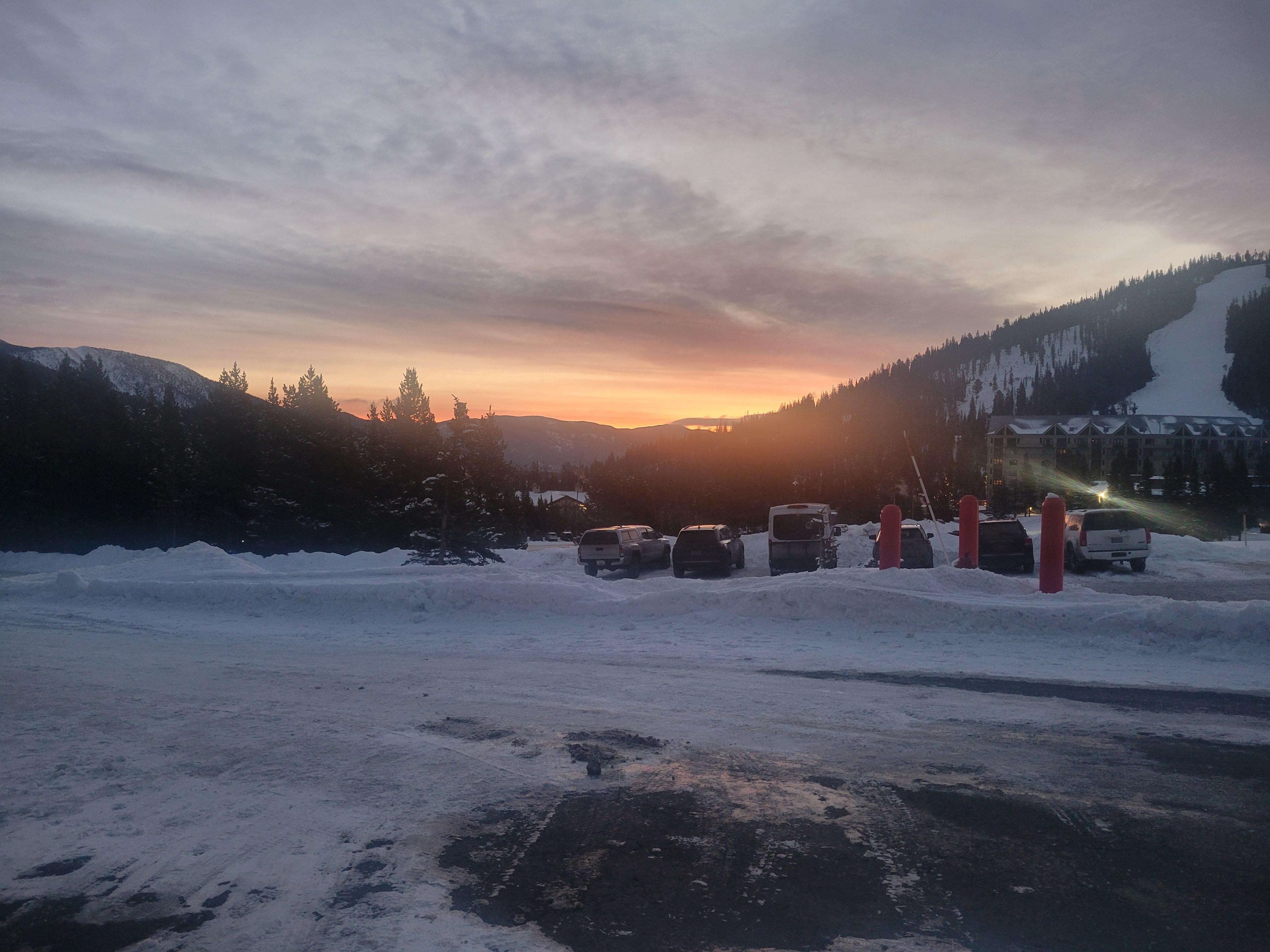 Sunrise view from Lone Mountain Retreat