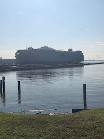 Giant ships in the harbor!