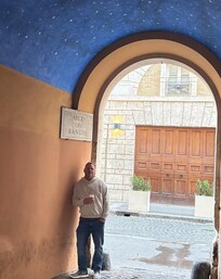 Lovely entryway to the street.