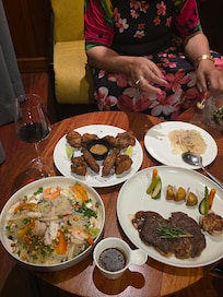 Food delicious. Didn't get sick n streak soft.