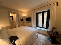 No patio, balcony, and dark