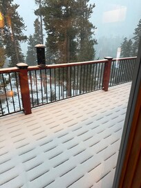 Snow on deck