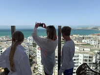 View from rooftop pool area