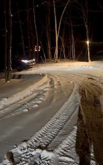 Photo doesn't really capture the steepness, but this is a screen grab of an unsuccessful attempt up the driveway.