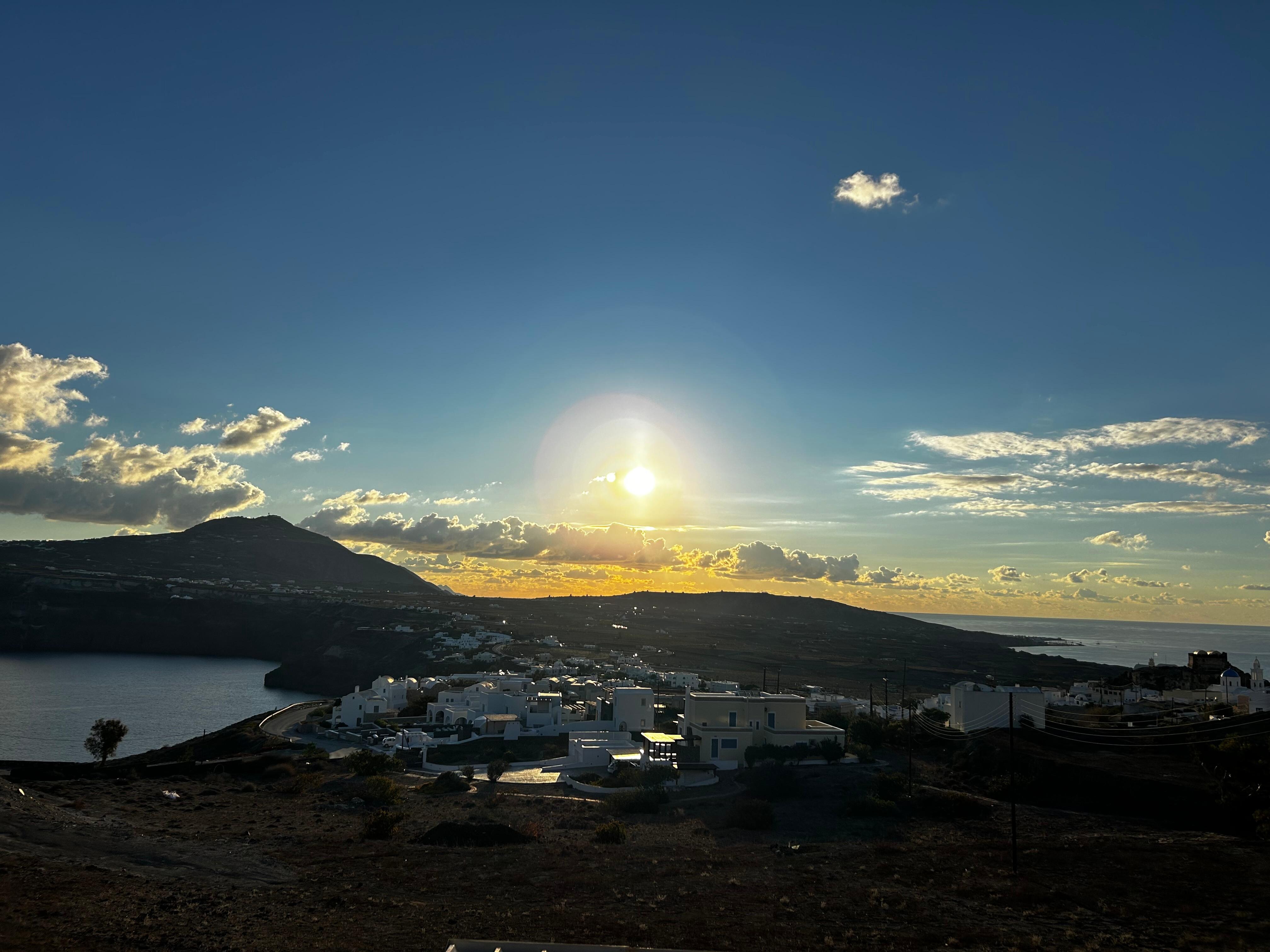 View from our second floor balcony