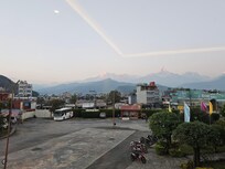 Se ven el Anapurna desde la habitacion.. excelente