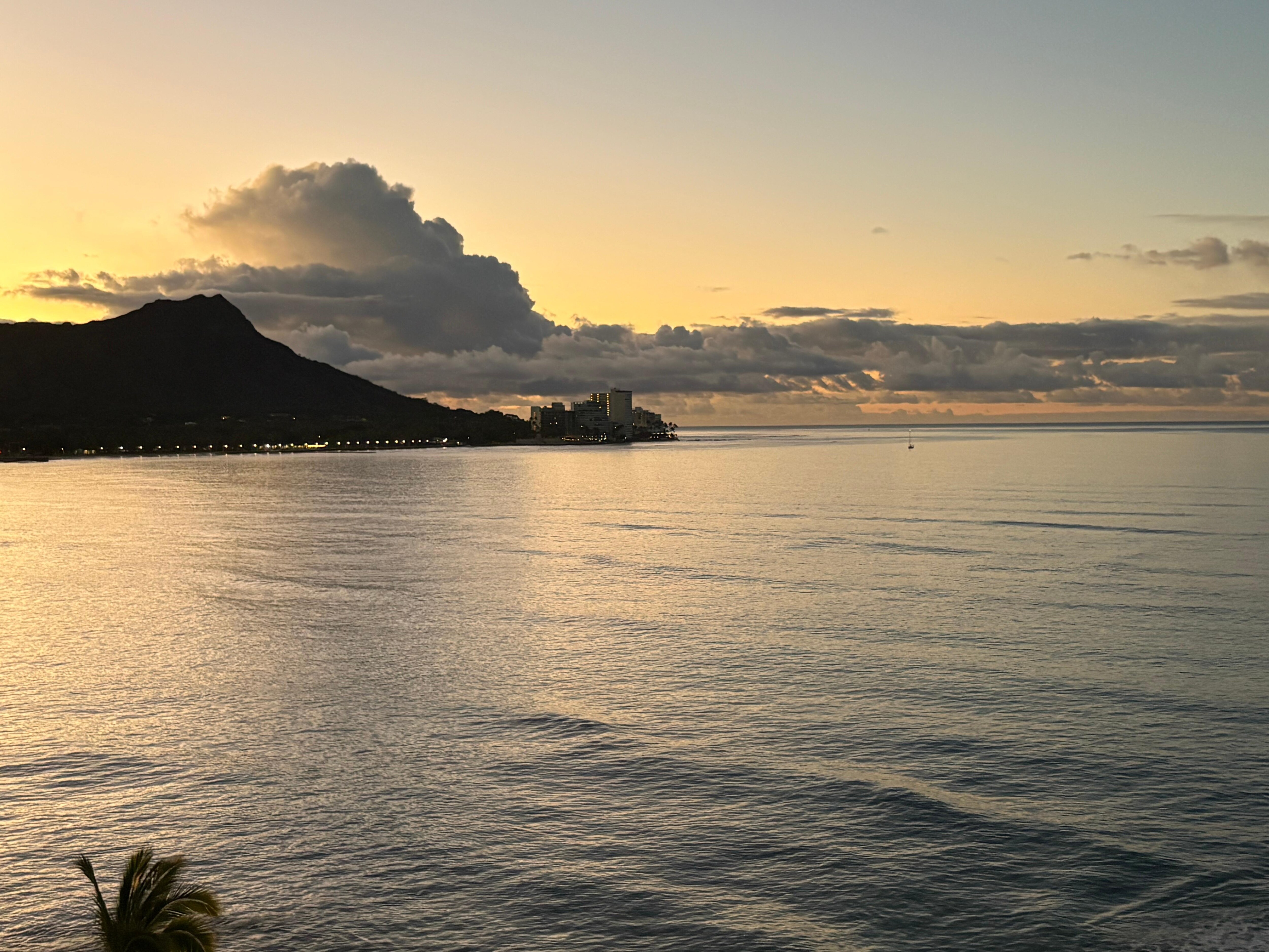 Sunrise over Diamond Head.