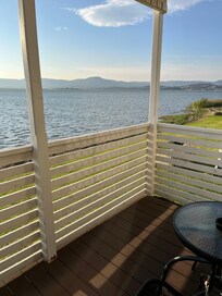 Veranda is nice to sit and look at great views