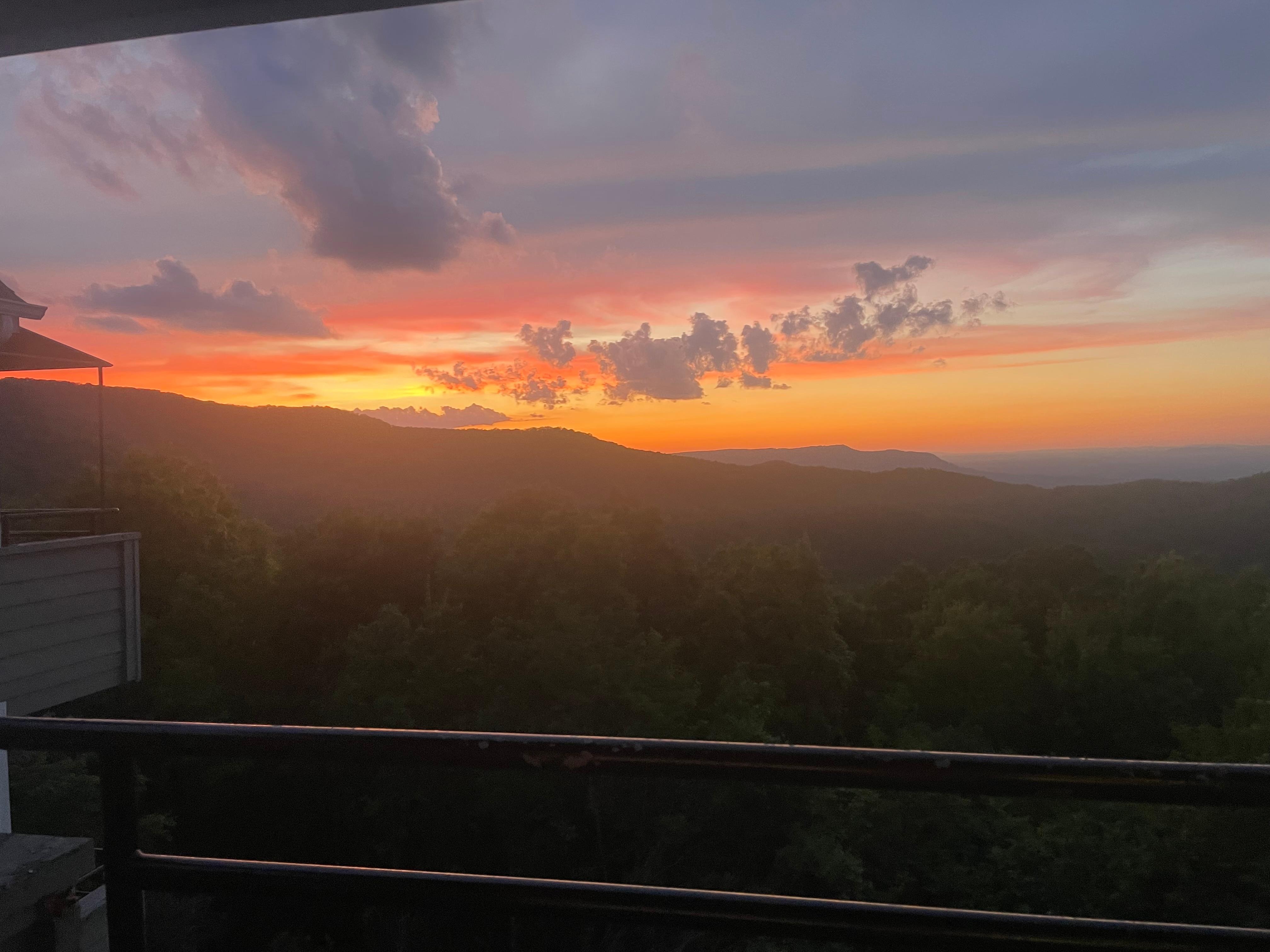 View at sunset