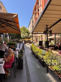 View of the walkable street in front of hotel