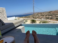 Our view (picture only shows half) from that beautiful private terrace!
