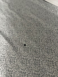 The top sheet with sand. But also the holes being presented as you walk in.