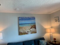 Water damage bubble on ceiling