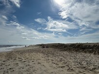 The beach nearby