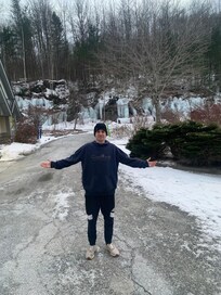 walking around shopping area