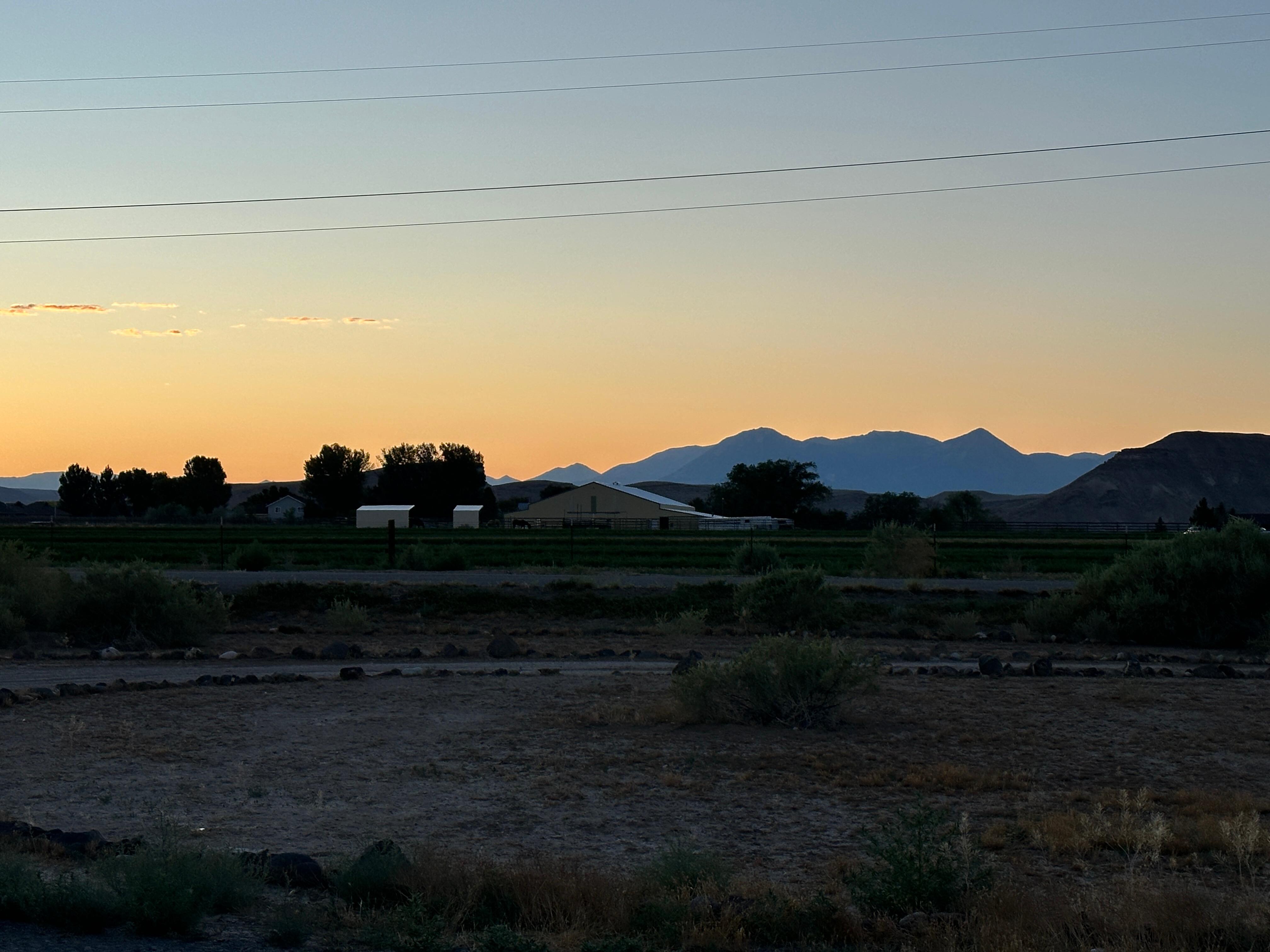 Predawn view from the house