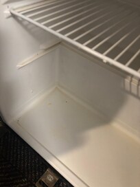 Yellow liquid in refrigerator