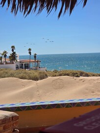 Enjoying a morning cup of coffee on the porch