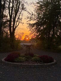 The sunset from the front!