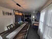 Big kitchen table allowed us to spread out a puzzle and enjoy meals together. Well stocked kitchen.