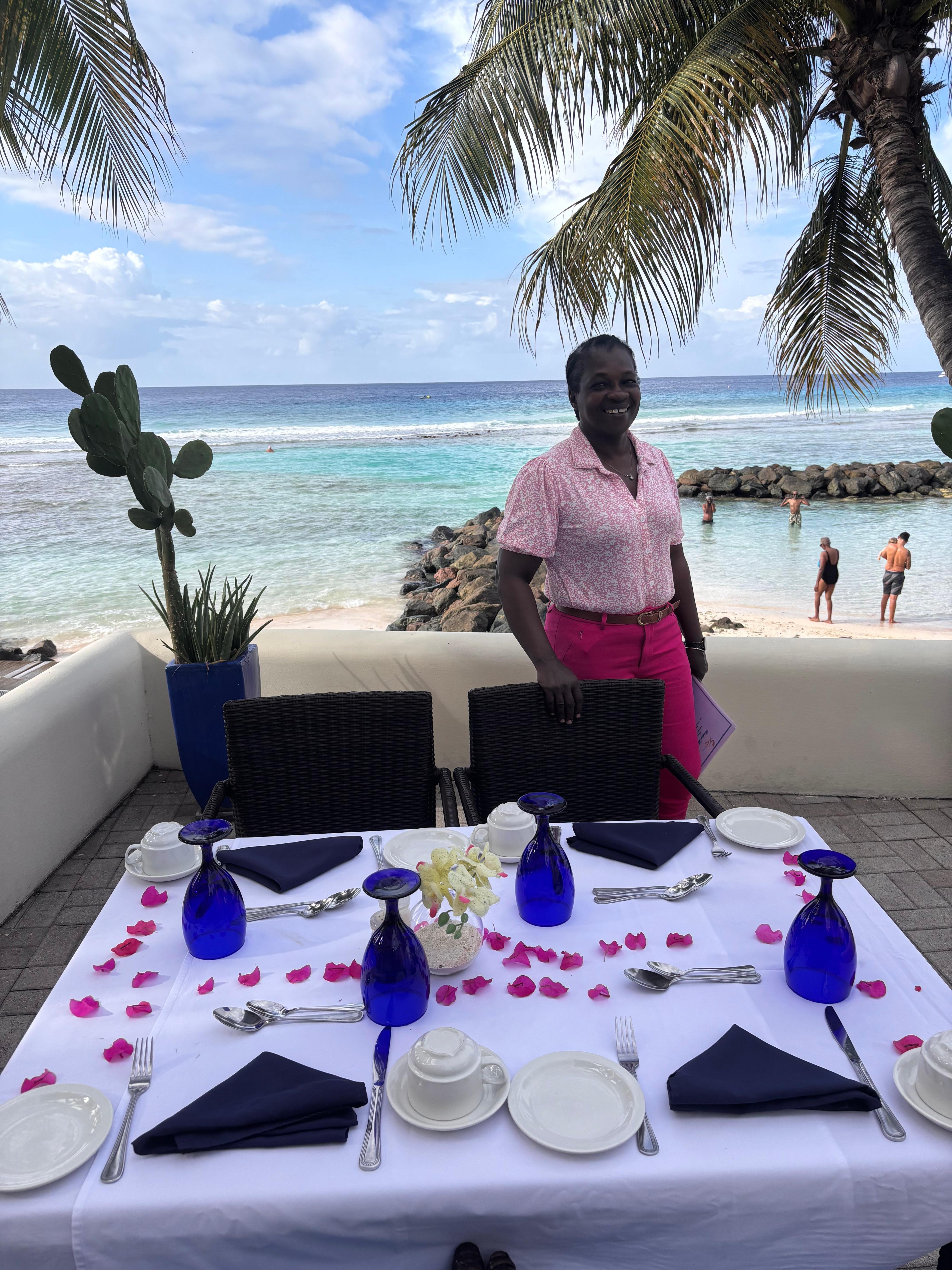 Ms Lolene and My Birthday Table.