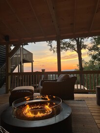 Evening on the deck
