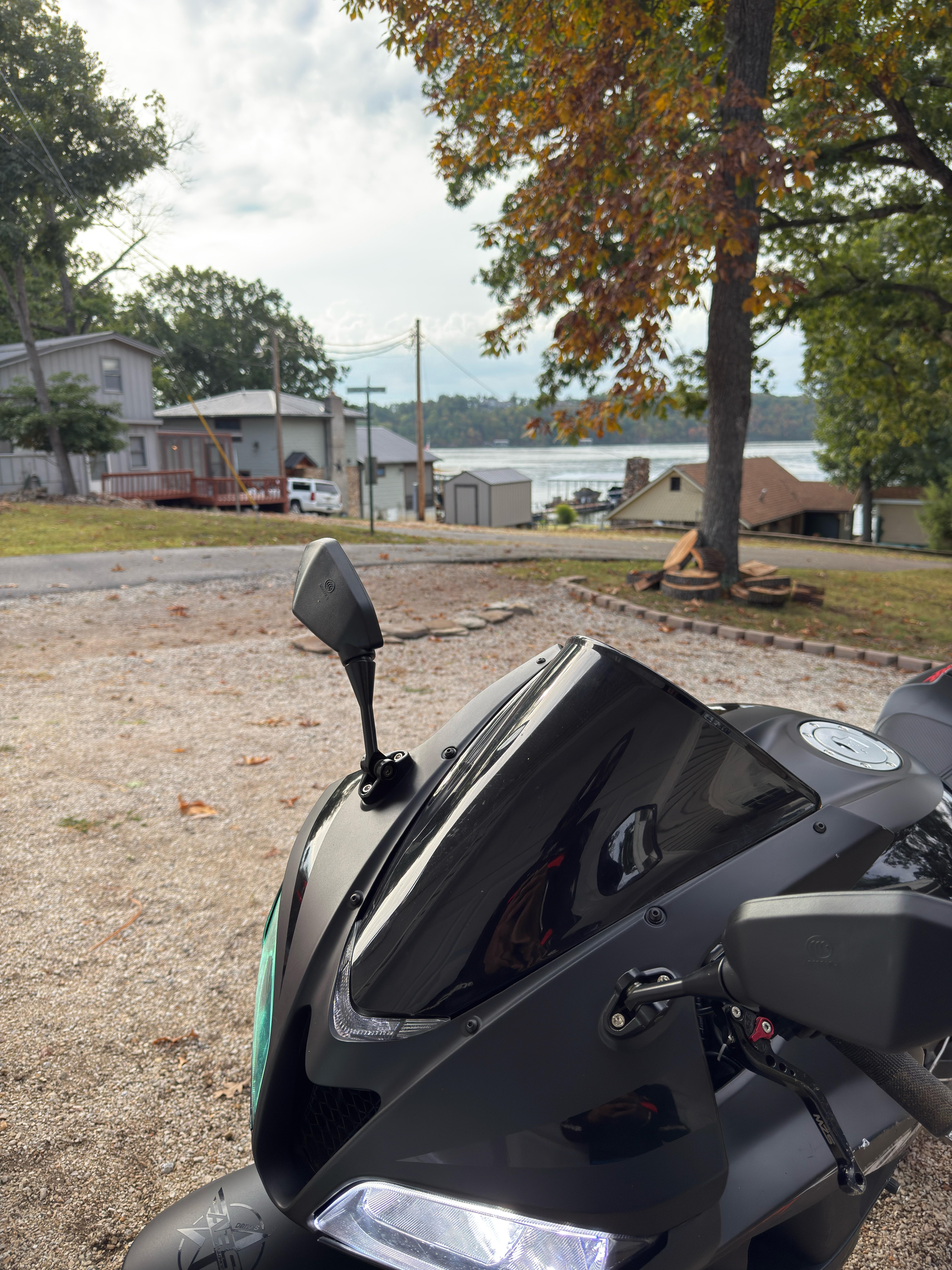 View from the garage