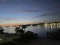 Balcony view at night