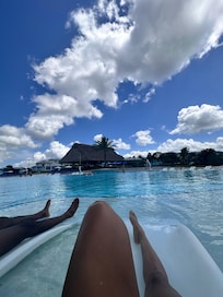 Poolside with my hunny bunny
