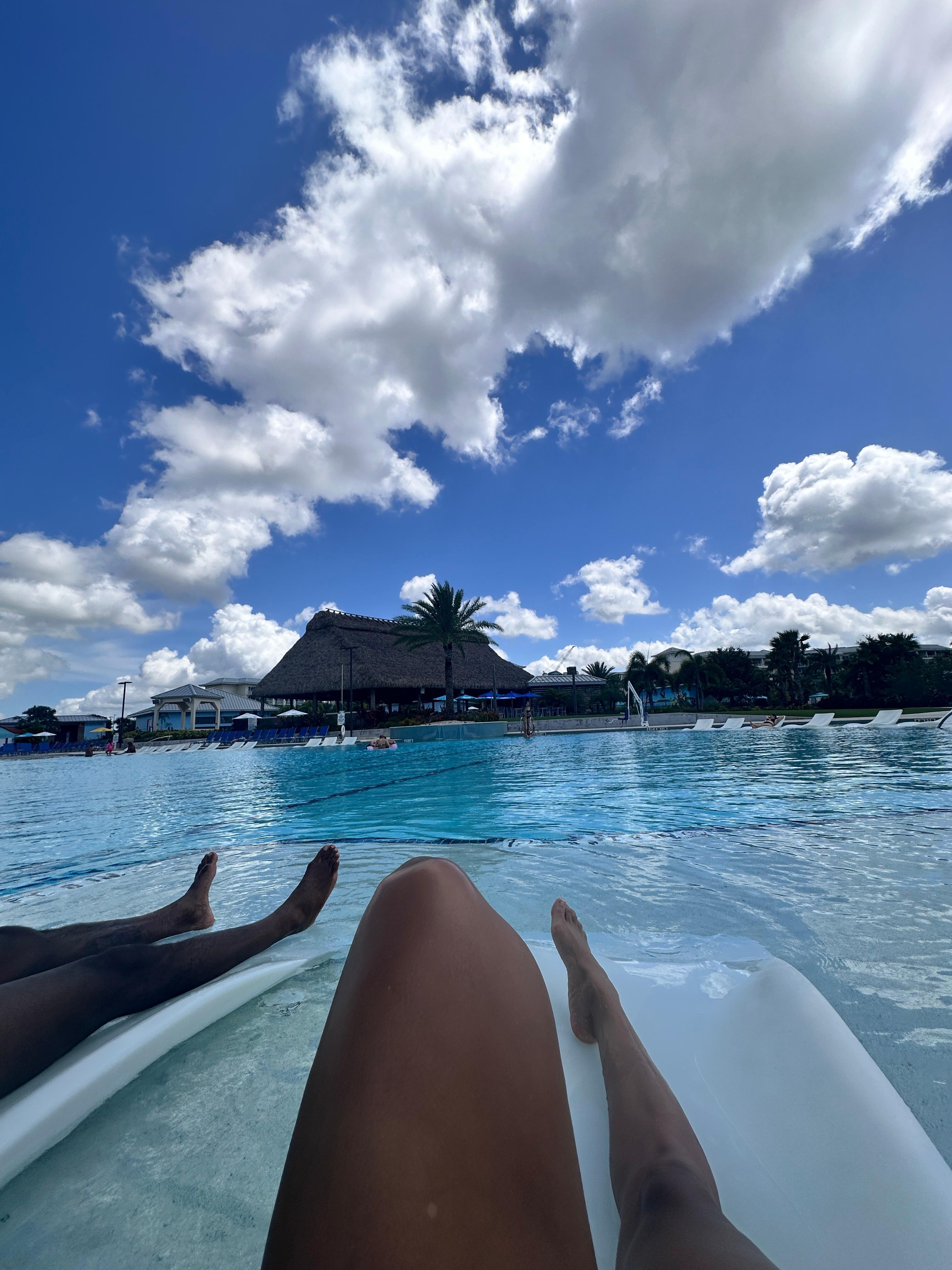 Poolside with my hunny bunny