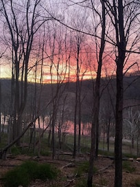 Sunrise from the deck.