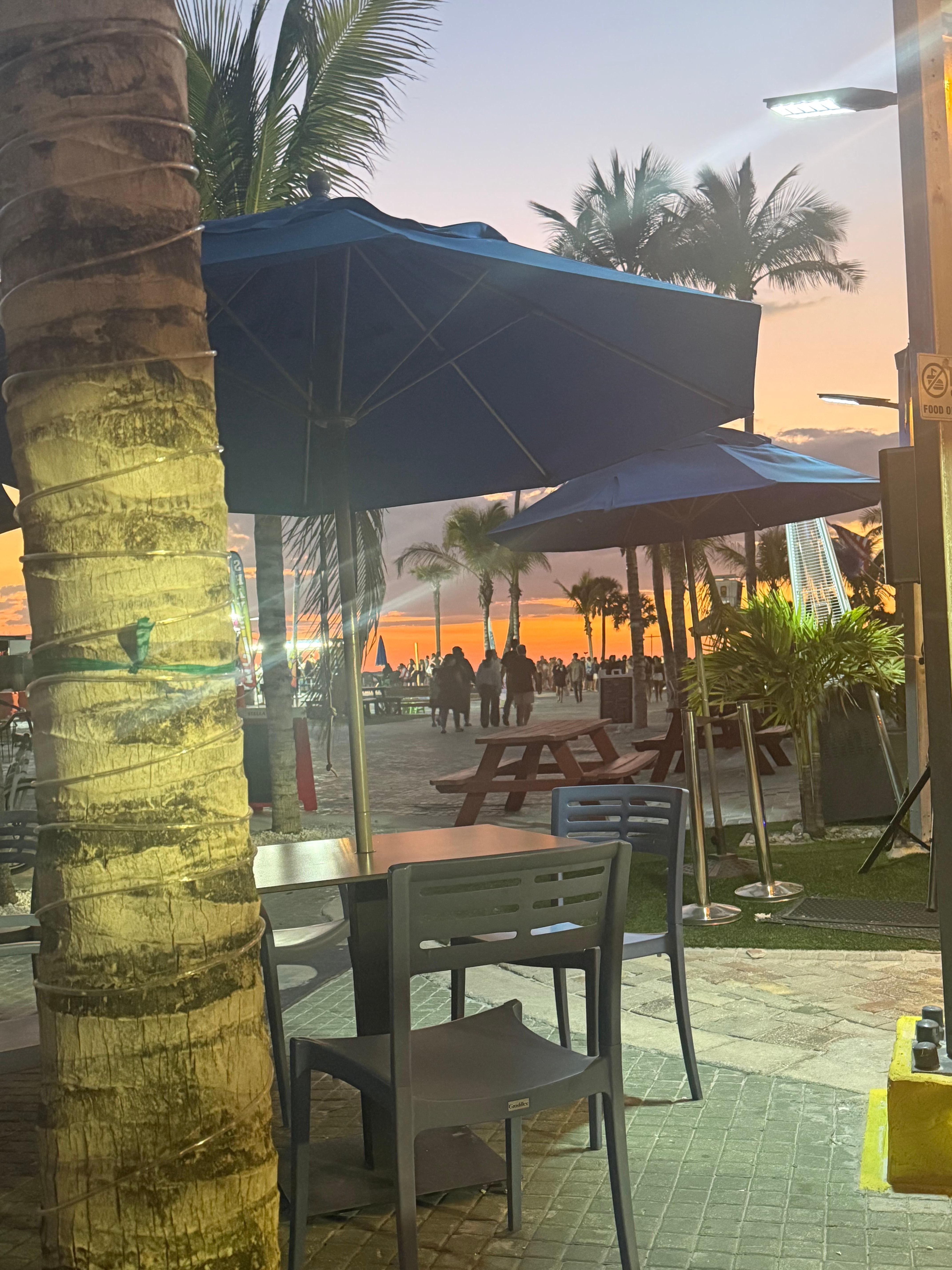 Boardwalk just a quick 1-2 min walk from hotel