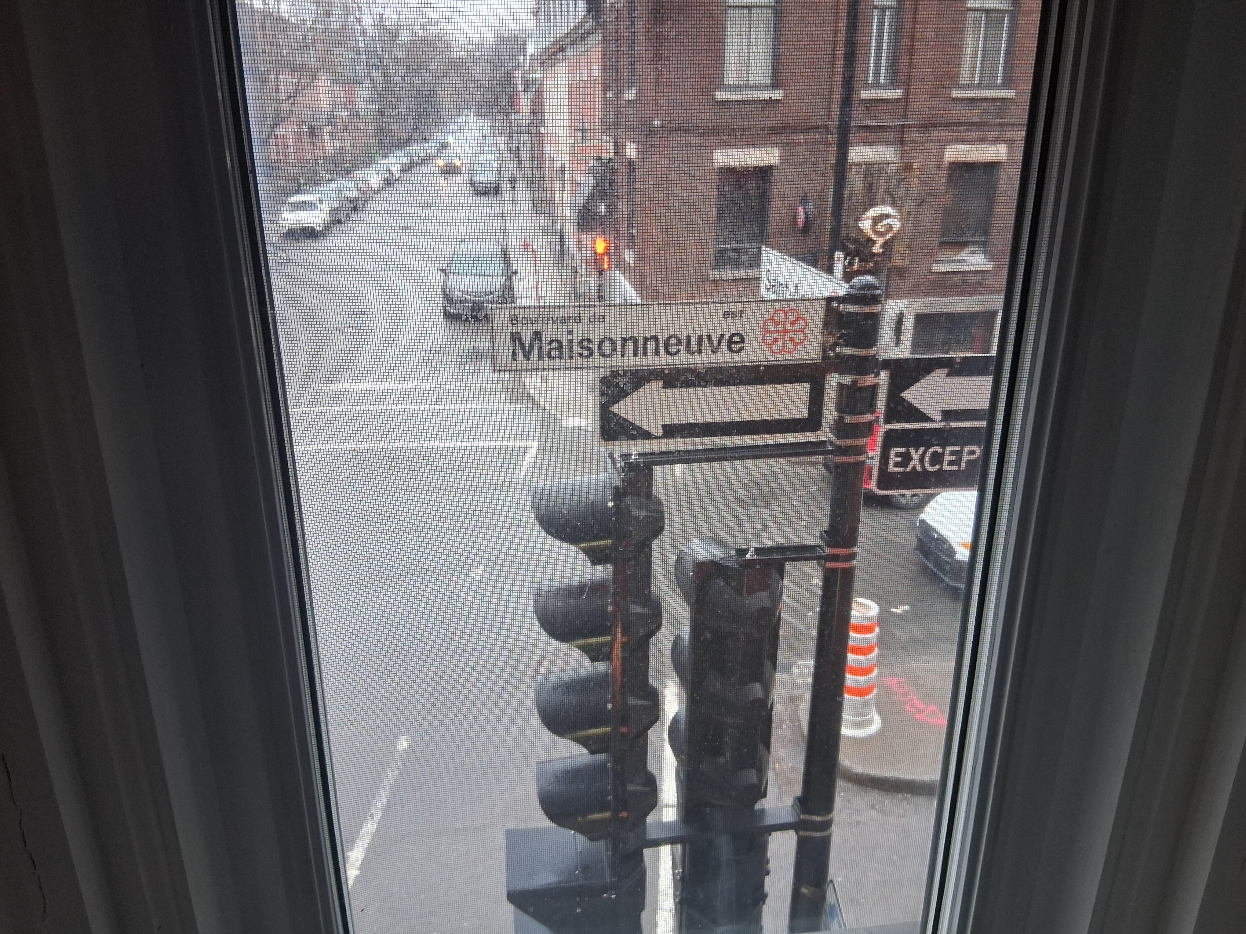 View from bay window.