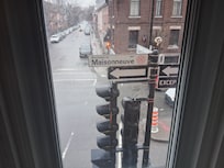 View from bay window.