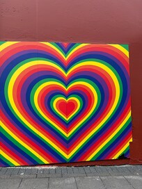 I didn’t take any pics of the actual room, but there’s great street art nearby