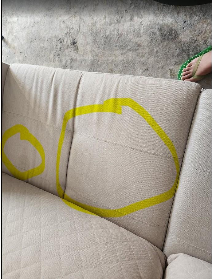 Stained couch