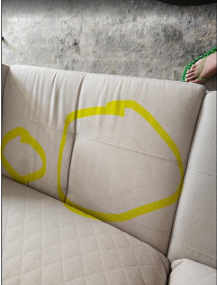 Stained couch