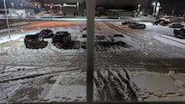 This is a picture of the un-maintained parking lot after the snow storm. Note that the handicap parking spots and areas around them were not plowed at all. Very dangerous