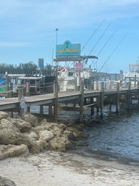 Dock outside restaurant